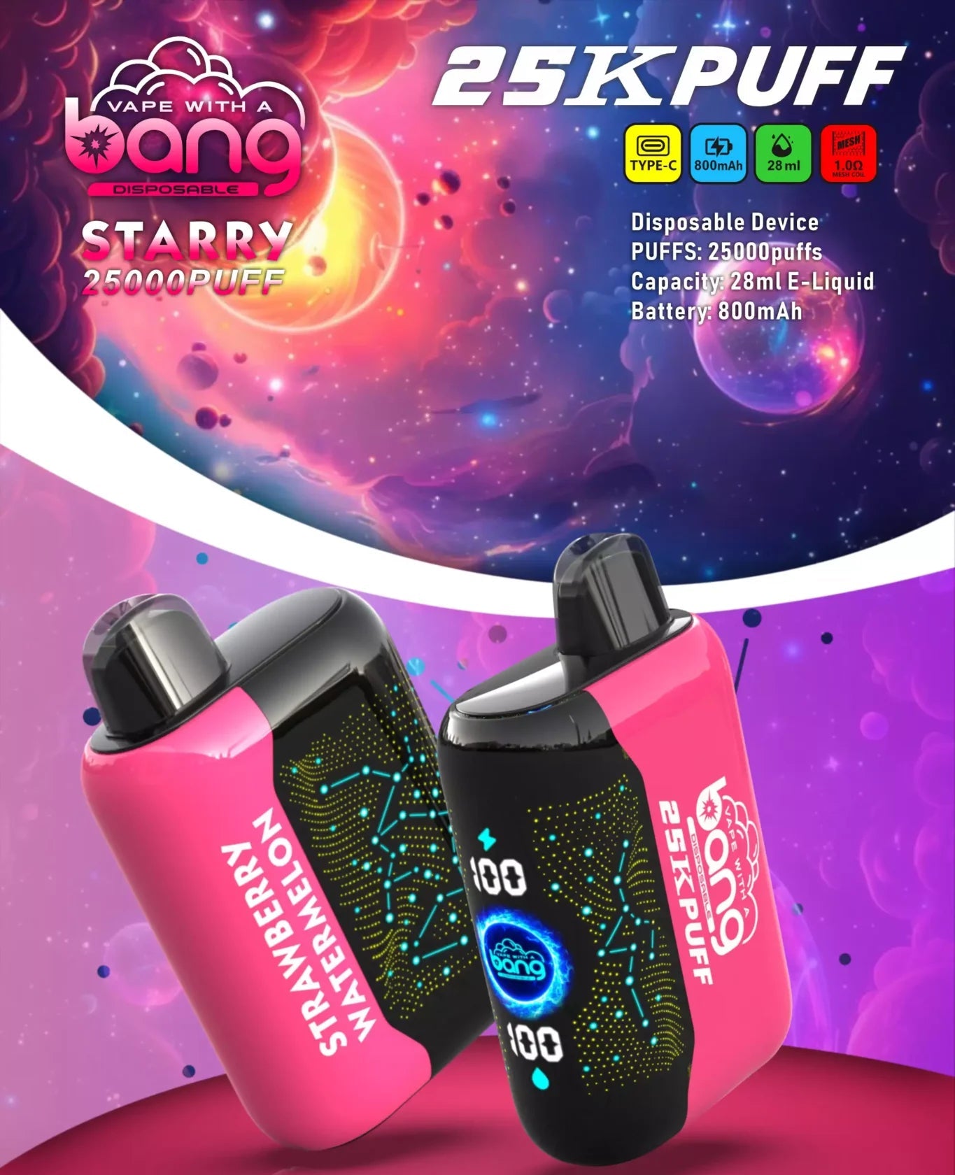 STRAWBERRY WATERMELON - 25.000 PUFFS