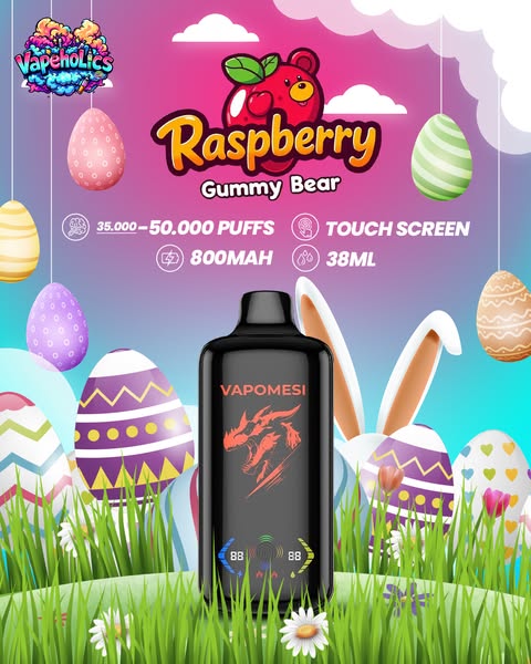 RED RASPBERRY GUMMYBEAR - 50.000 PUFFS