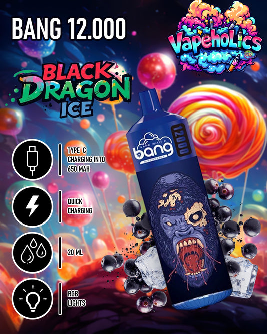 BLACK DRAGON ICE - 12.000 PUFFS