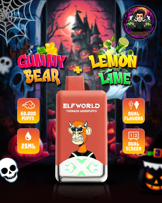 60.000 PUFFS - GUMMY BEAR + LEMON LIME - 2%
