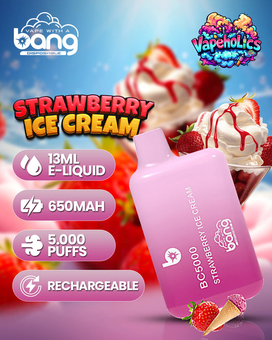 STRAWBERRY ICE CREAM - 5.000 PUFFS