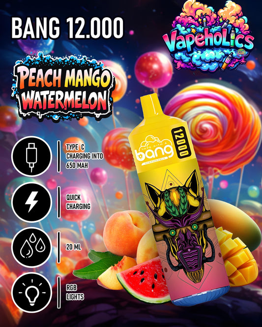 PEACH MANGO WATERMELON - 12.000 PUFFS