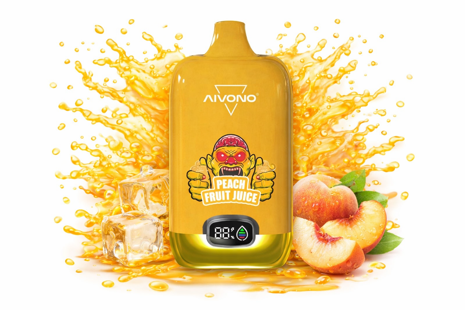 blue razz ice 13k PEACH FRUIT JUICE - 2% - Image 1